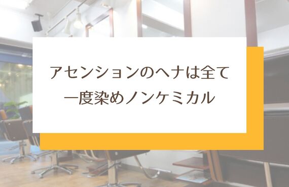 一度染めノンケミカルのヘナ染め